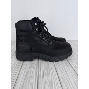 Wolverine Carlsbad boots men's 9 EW steel toe waterproof work 6" black leather